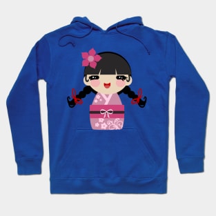 Pink Kokeshi Hoodie